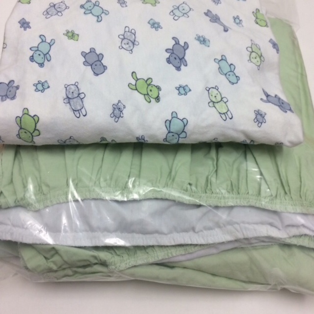 Crib mattress covers and crib skirt